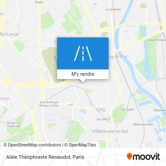 Allée Théophraste Renaudot plan