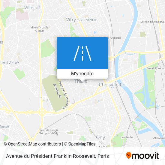 Avenue du Président Franklin Roosevelt plan
