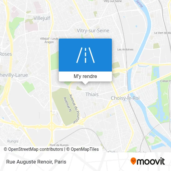 Rue Auguste Renoir plan