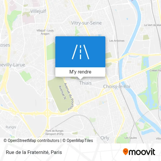 Rue de la Fraternité plan