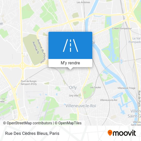 Rue Des Cèdres Bleus plan