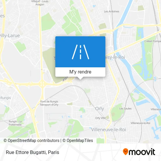 Rue Ettore Bugatti plan