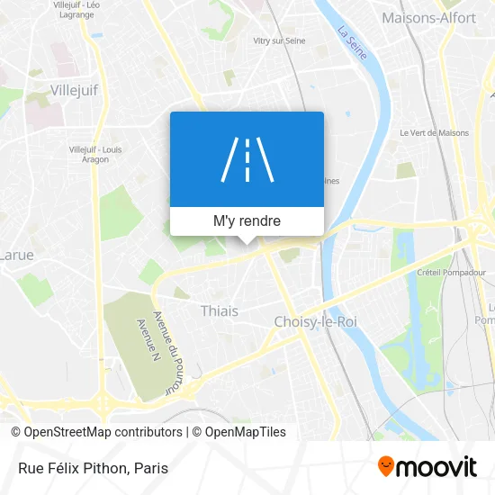 Rue Félix Pithon plan