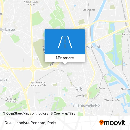 Rue Hippolyte Panhard plan