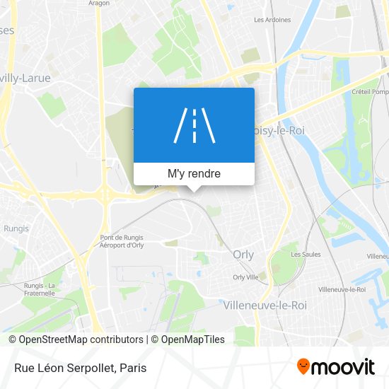 Rue Léon Serpollet plan