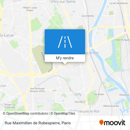 Rue Maximilien de Robespierre plan
