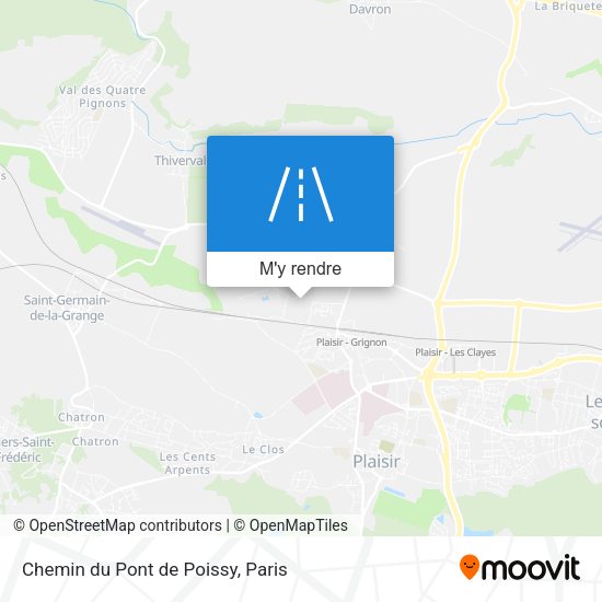 Chemin du Pont de Poissy plan