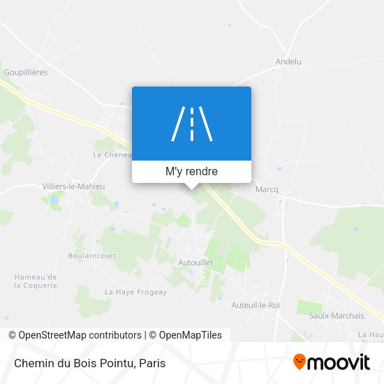 Chemin du Bois Pointu plan