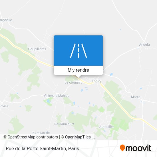 Rue de la Porte Saint-Martin plan