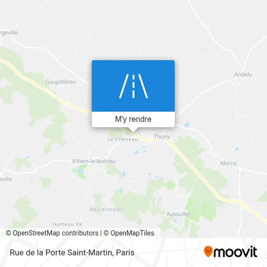Rue de la Porte Saint-Martin plan