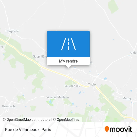 Rue de Villarceaux plan