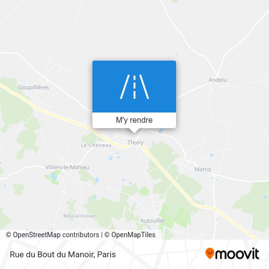 Rue du Bout du Manoir plan