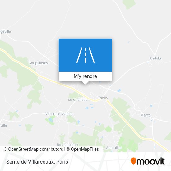 Sente de Villarceaux plan