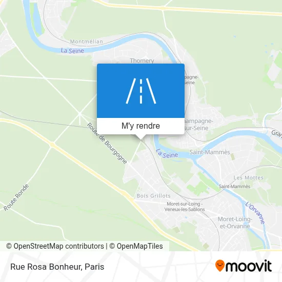 Rue Rosa Bonheur plan