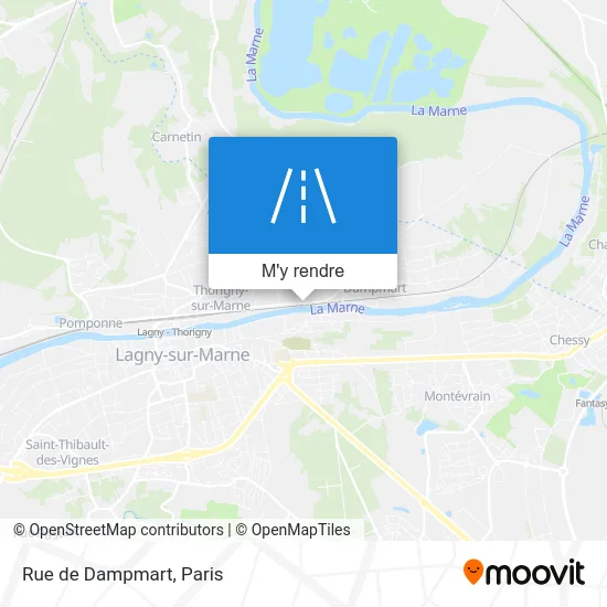 Rue de Dampmart plan