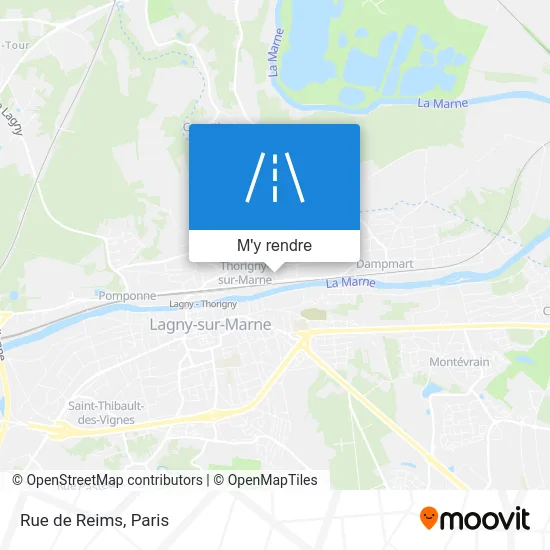 Rue de Reims plan