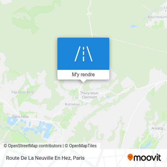 Route De La Neuville En Hez plan