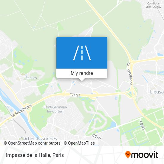 Impasse de la Halle plan