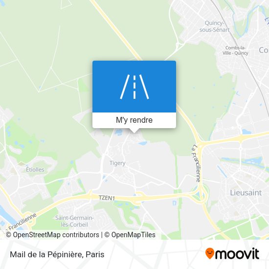 Mail de la Pépinière plan