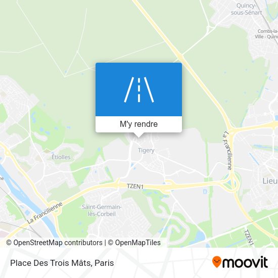 Place Des Trois Mâts plan