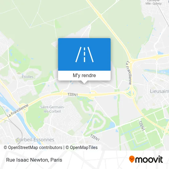 Rue Isaac Newton plan