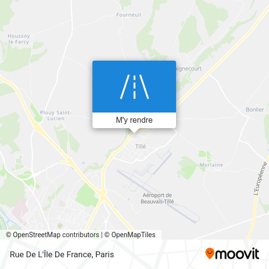 Rue De L'Île De France plan