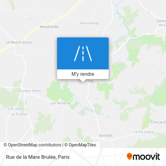 Rue de la Mare Brulée plan