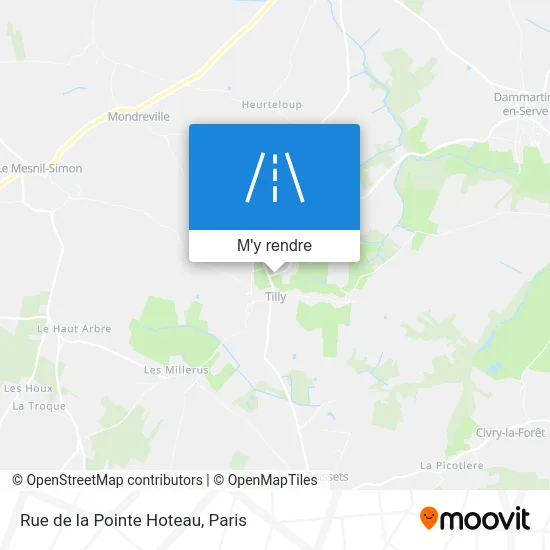 Rue de la Pointe Hoteau plan