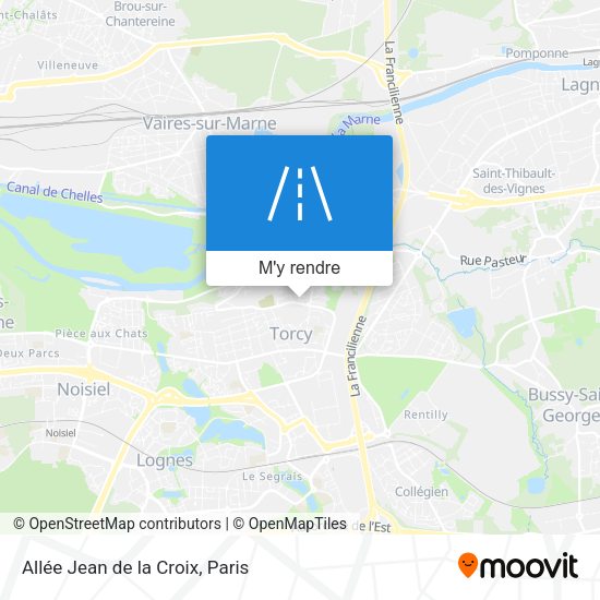 Allée Jean de la Croix plan