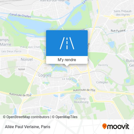 Allée Paul Verlaine plan