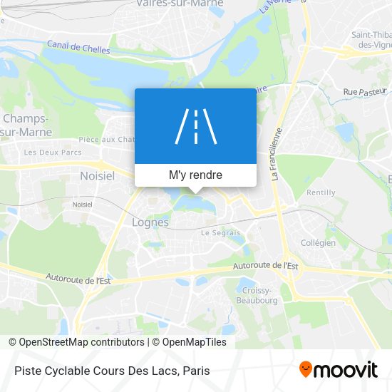 Piste Cyclable Cours Des Lacs plan