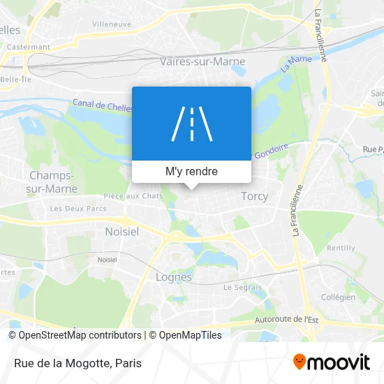 Rue de la Mogotte plan