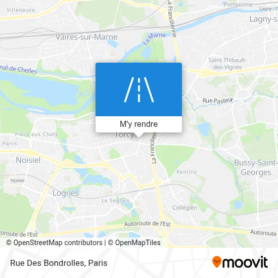 Rue Des Bondrolles plan