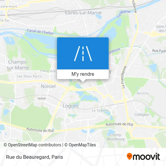 Rue du Beauregard plan