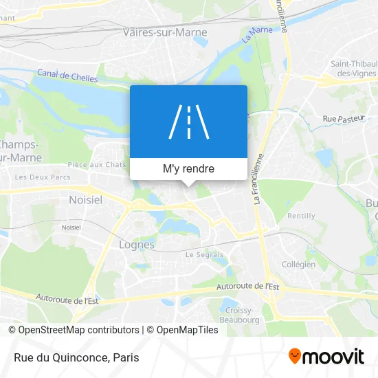 Rue du Quinconce plan