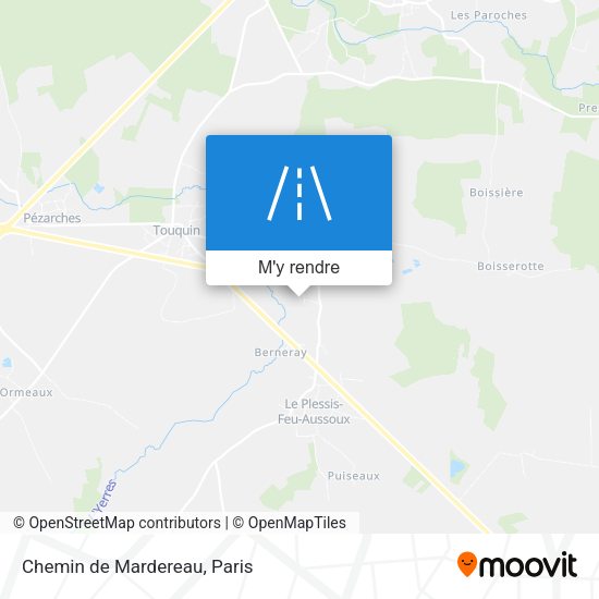 Chemin de Mardereau plan