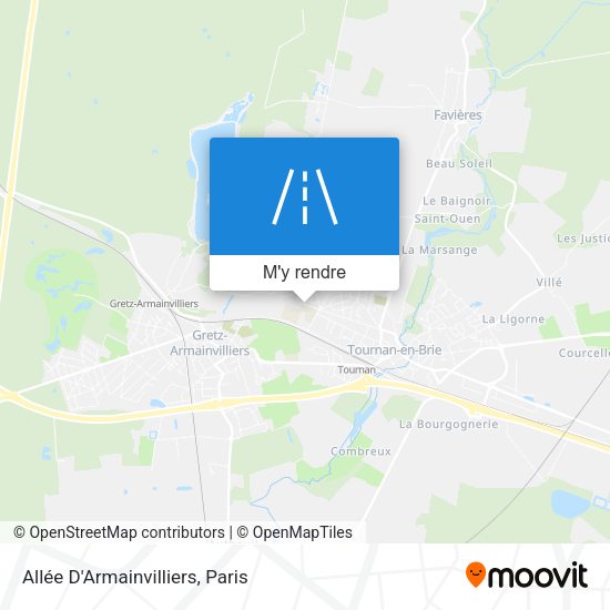Allée D'Armainvilliers plan