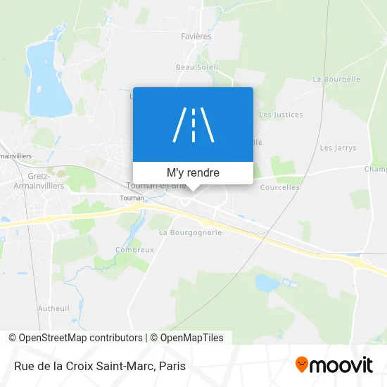 Rue de la Croix Saint-Marc plan