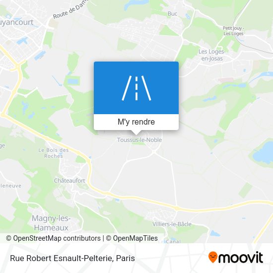 Rue Robert Esnault-Pelterie plan