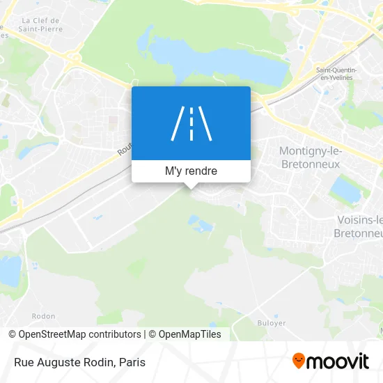 Rue Auguste Rodin plan