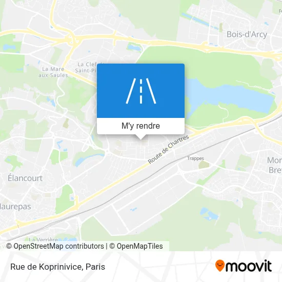 Rue de Koprinivice plan