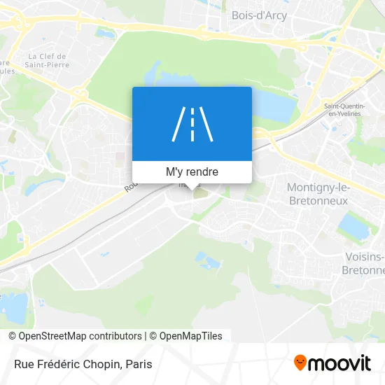 Rue Frédéric Chopin plan