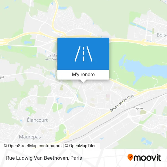 Rue Ludwig Van Beethoven plan