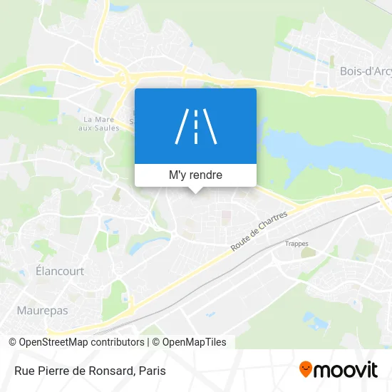 Rue Pierre de Ronsard plan