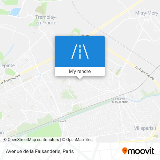 Avenue de la Faisanderie plan