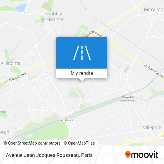 Avenue Jean Jacques Rousseau plan