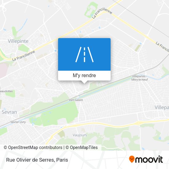 Rue Olivier de Serres plan