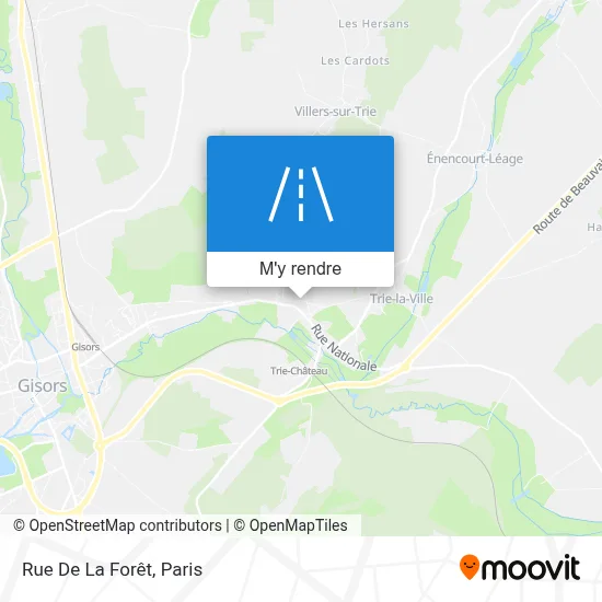 Rue De La Forêt plan