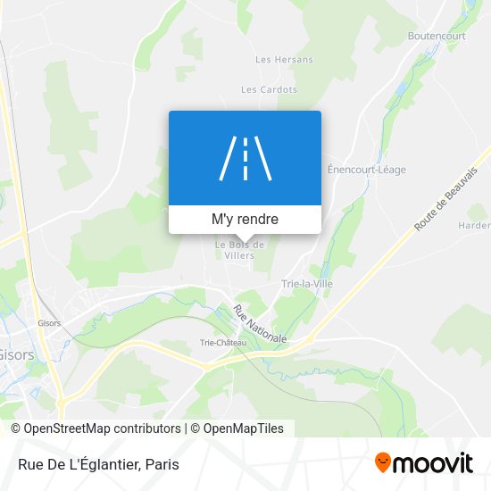 Rue De L'Églantier plan