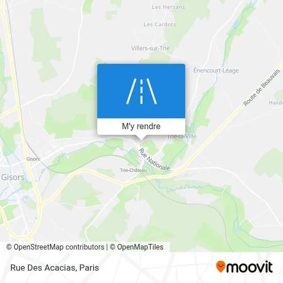 Rue Des Acacias plan